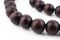 The Bead Chest Natural 10mm Wooden Beads in Brown - Dark for Jewelry Making – Round Loose Wood Spacer Beads I Approximately 40 Beads